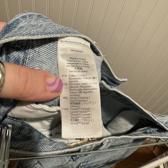 Madewell Low Slung Cargo Jeans Size 23 - Picture 7 of 7